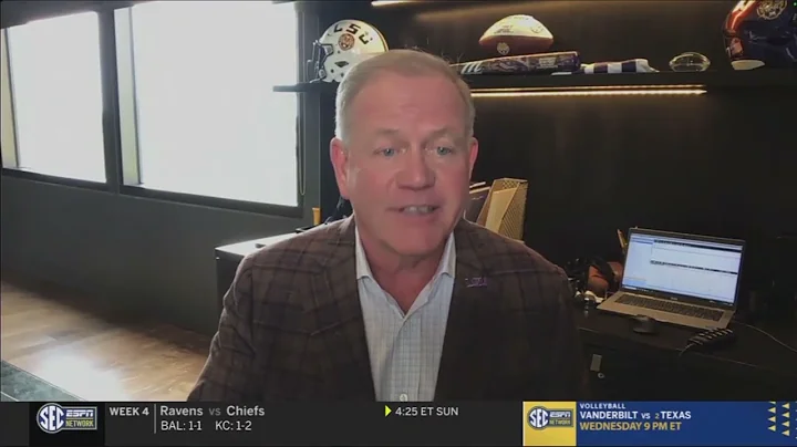 LSU Football Head Coach Brian Kelly on The Paul Finebaum Show (Sept  22, 2025)