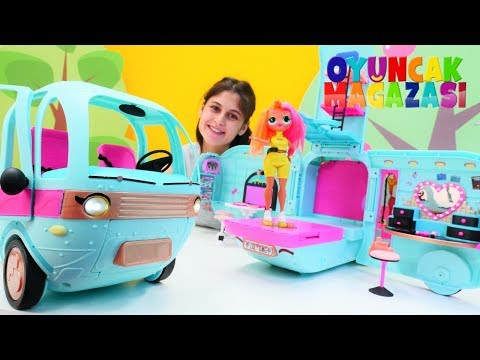 Ayşe'nin oyuncak mağazası. Yeni oyuncak LOL karavan! Çocuk videosu