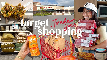 Target FALL HOME DECOR shopping vlog! + Trader Joes shopping haul!