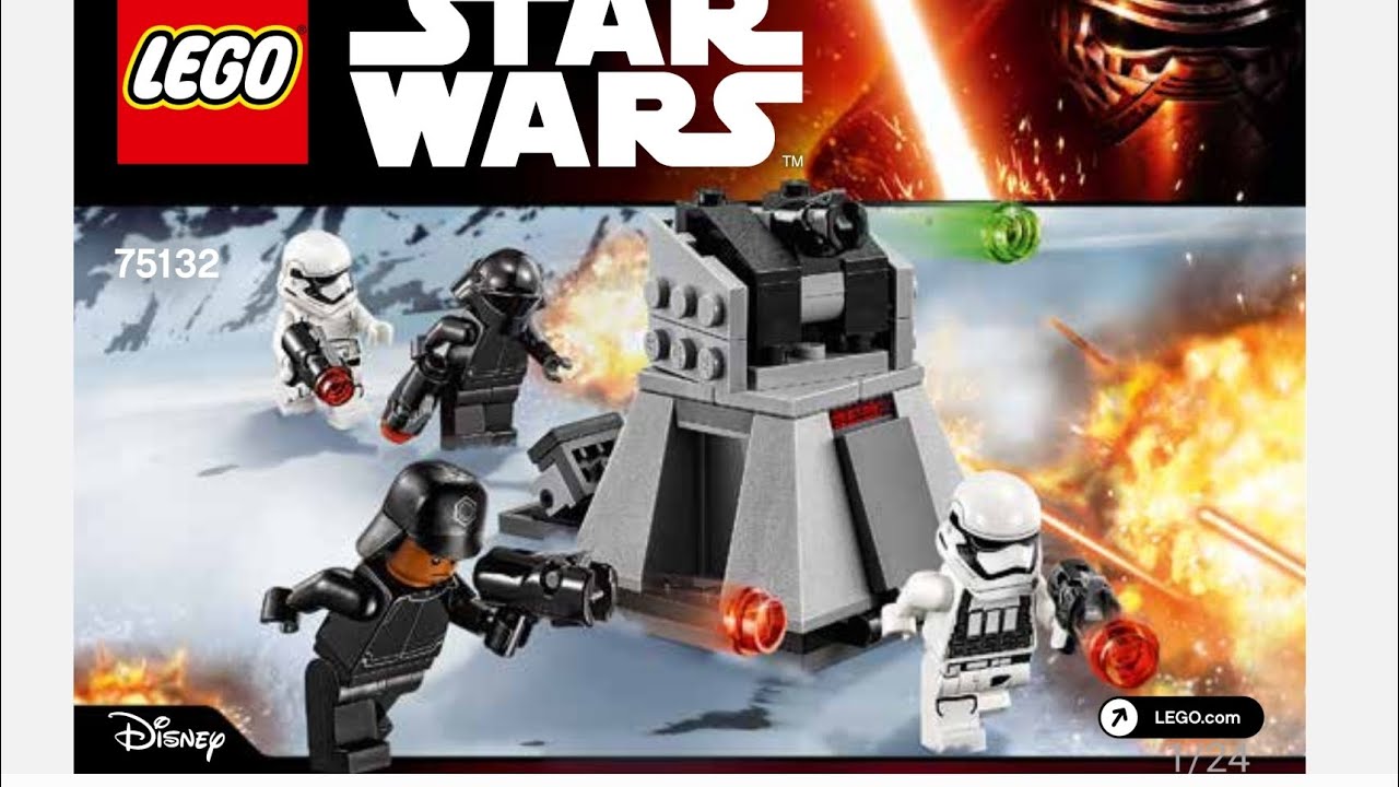 Lego Star Wars: 75132 First Order Battle Pack Instructions 