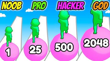 Run 2048 - NOOB vs PRO vs HACKER vs GOD