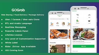 Careem Clone - All In One Multi Service APP Solution(Taxi, Food and Parcel Delivery) app source code screenshot 2