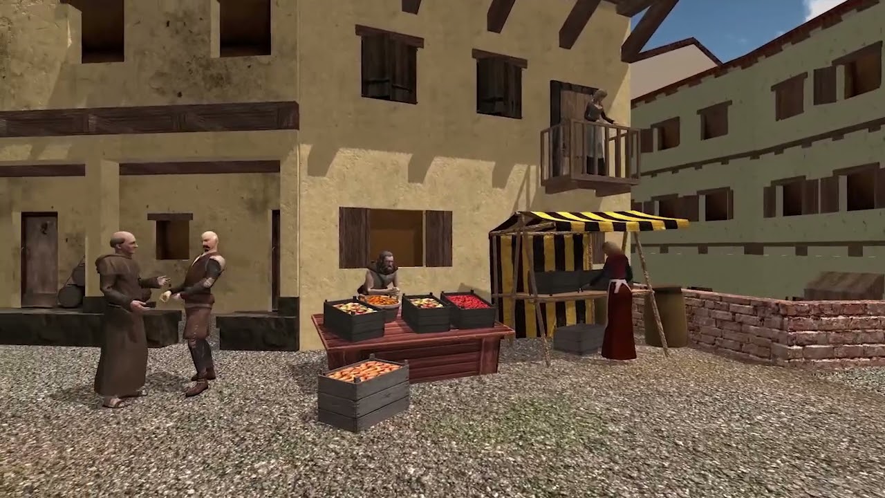 Ricostruzione in 3D del Canale di Reno a Bologna nel XVII secolo