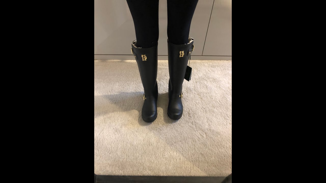 Holland & Cooper Matte Black Wellingtons - My Favourite Christmas Present!