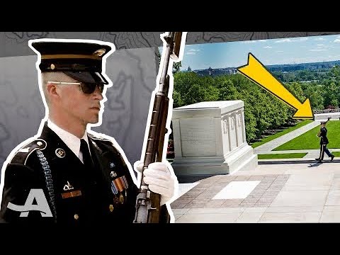 Guard fails inspection at the Tomb of the Unknown Soldier!