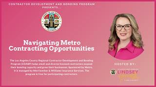 Navigating Metro Contracting Opportunities with Metro Board Member Lindsey P. Horvath
