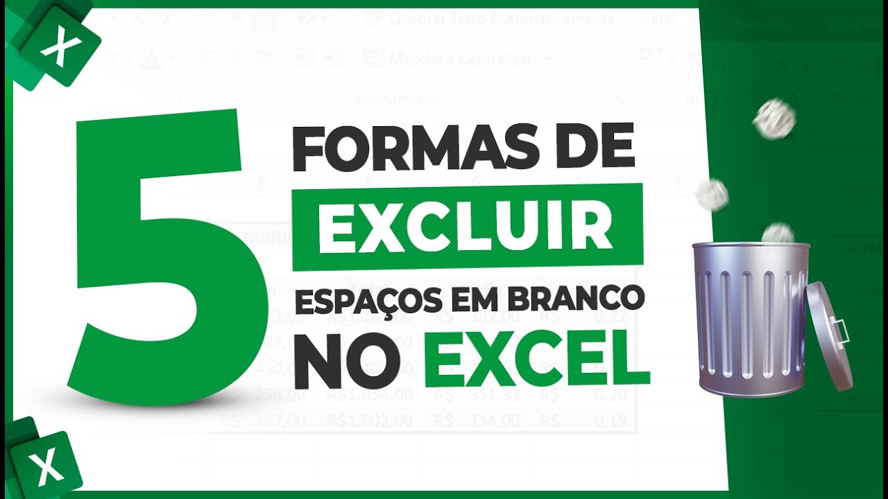 Excluir Espaços em Branco no Excel