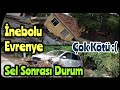 Kastamonu İnebolu Evrenye Köyü Sel Sonrası Görüntüler