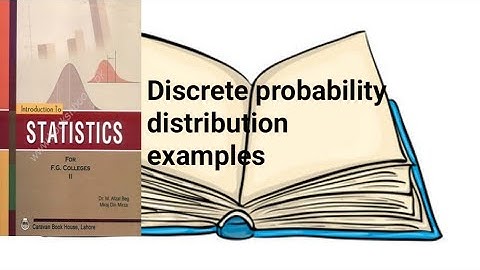 Discrete probability distribution examples ch 12 lec 12