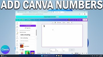 How To Add Page Numbers In Canva Presentation