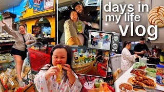 VLOG: our mexican food date night, cooking, engagement announcement, throwing up all night, coffee ✨