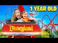 1 Year old BABY Goes on First Roller Coaster Ride!!