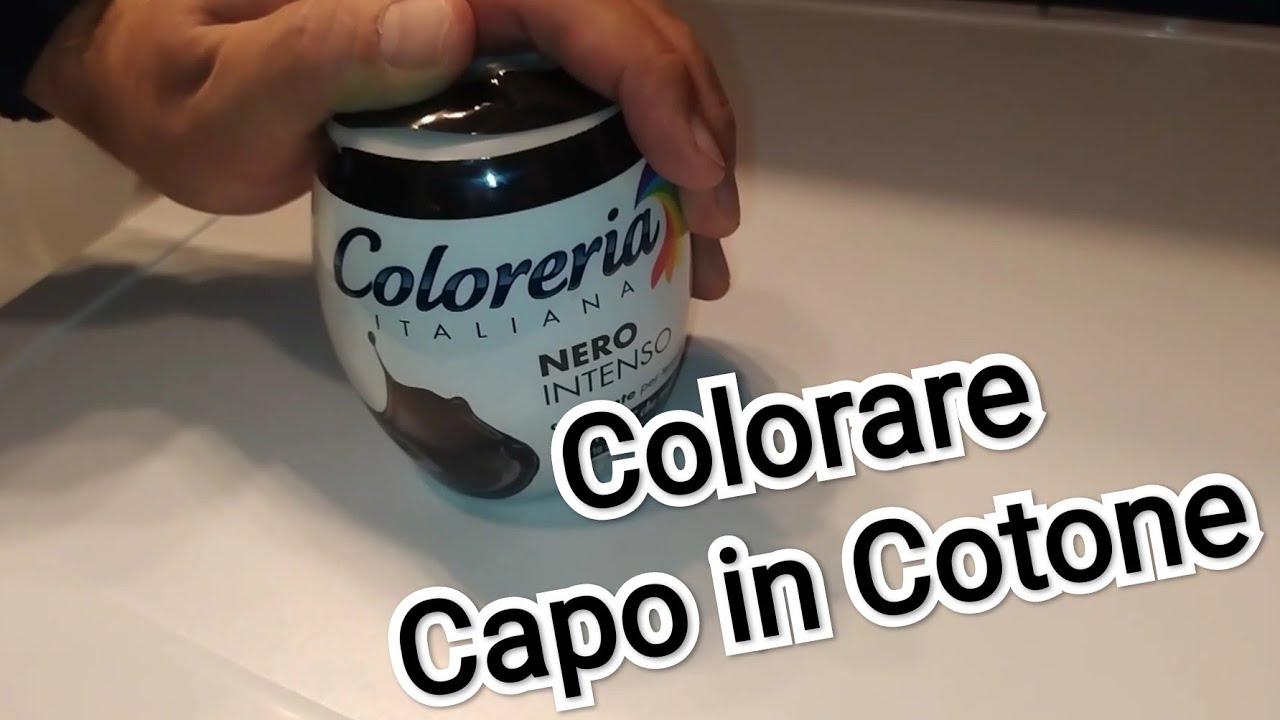 COLORERIA ITALIANA: Come tingere indumenti di cotone 