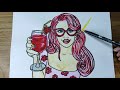 Pop Art Strawberry Girl Painting | Art Videos