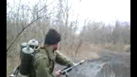 Homemade M2 Flamethrower squirting fire