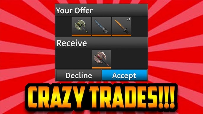 Boss on X: trading assassin knives for mm2 knives or royale high