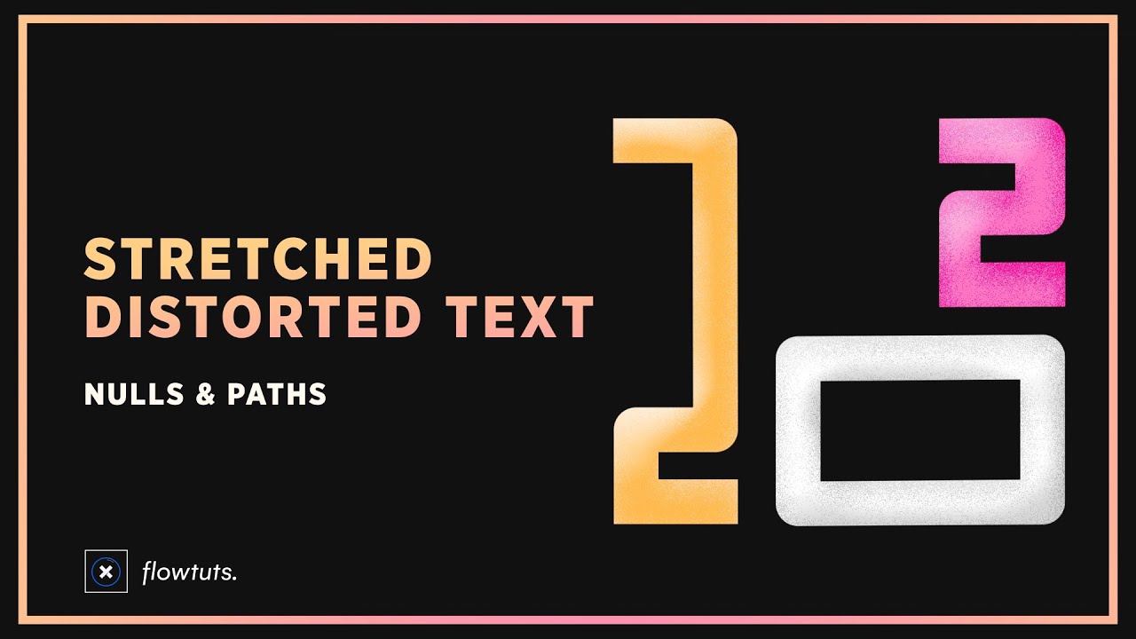 Text stretch. Stretch text. Distorted text. Distorted Typography.