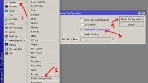 Cara Reset  Mikrotik Menggunakan Winbox