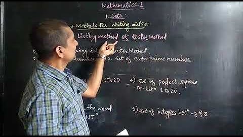 Sets: Examples of Listing method,9th class.