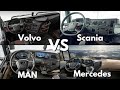 Interior Truck battle ▶ Scania vs. Volvo vs. MAN vs. Mercedes