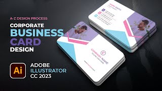 How To Create A Modern Business Card Design in Adobe Illustrator CC 2023