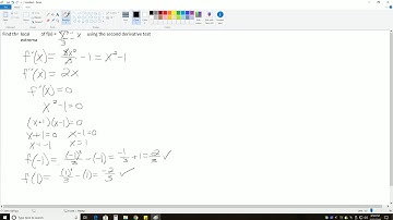 Applied Calculus Ch. 4.2: Second Derivative Test Example 1