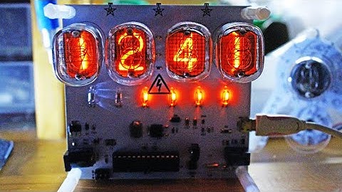 Binary Retro 1.0 (Final Product) Nixie Clock QS27-1 DS1302 Atmega8