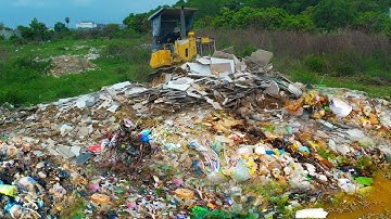 Amazing New Actions!! Recycle Transfer Garbage Dump Clear and Delete Trash Pit By Skills Dozer D31P