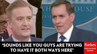 WATCH: Fox New's Peter Doocy Lays Into John Kirby Over Biden’s ‘Wavering’ Support For Israel