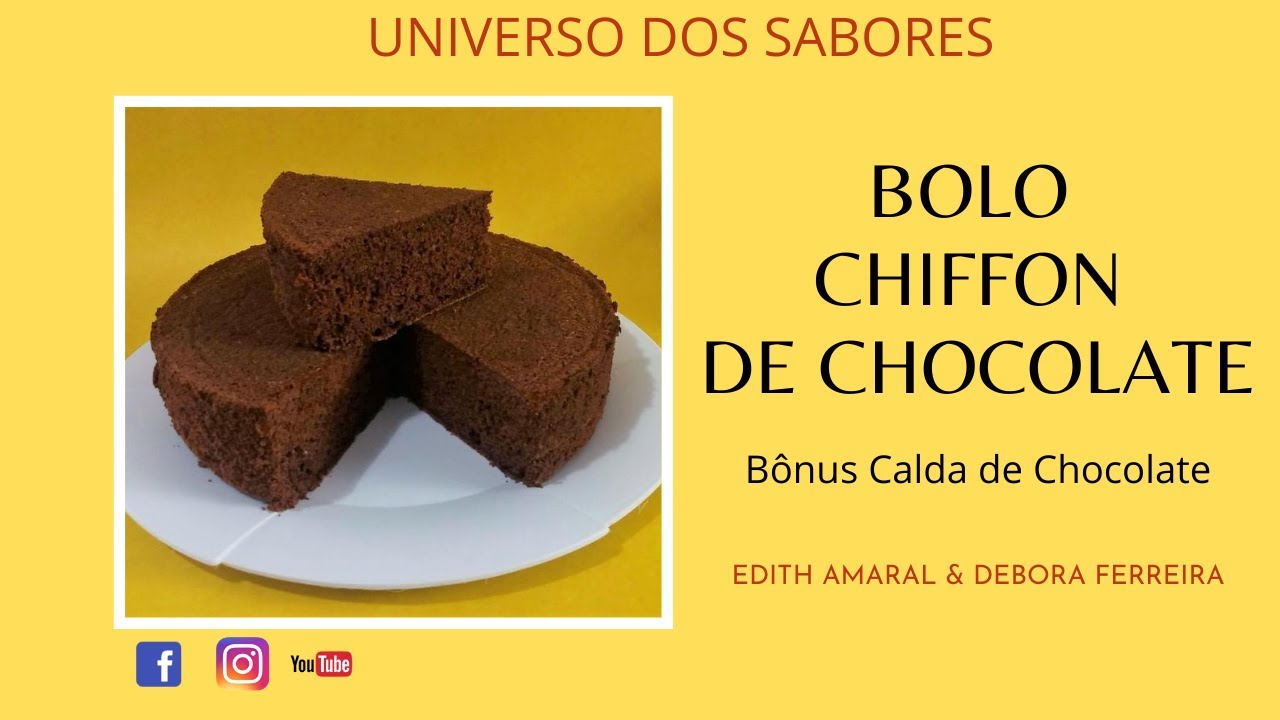 Receita de bolo esponja de chocolate • Bolos • Ana Maria Braga