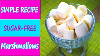 Tasty sugar-free marshmallow! Easy recipe! Healthy dessert!