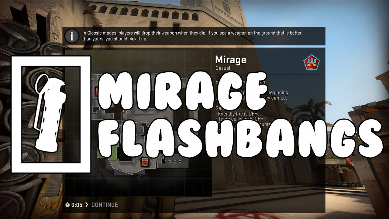 CS:GO - Mirage - Flashbang Tutorial - YouTube