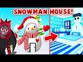 Building a House For A SNOWMAN In Adopt Me! (Roblox)