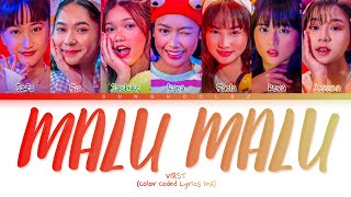 V1RST 'Malu Malu' Lyrics (V1RST Malu Malu Lirik) (Color Coded Lyrics Ina)