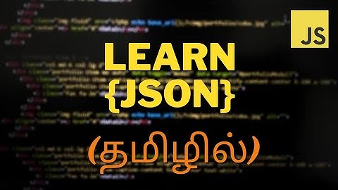 #3 JAVASCRIPT JSON🌐 TUTORIAL FOR BEGINNERS IN TAMIL🚀 #codewithaswin #javascript #beginners #json #js