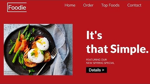 How To Make Website Using HTML & CSS In Hindi | Food Website Using HTML & CSS