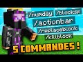 Top 5 commandes funs sur minecraft bedrock  ps4 xbox switch pe pc