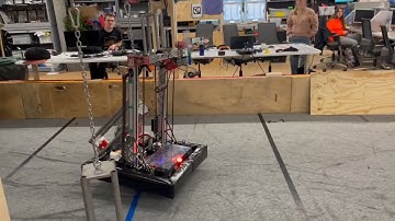 FRC4481 - 2025 Development Robot - Climbing System Expand and Climb - Test 4