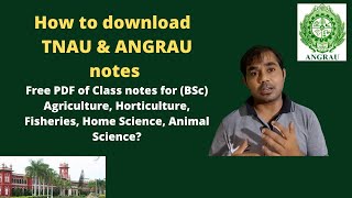 How to download TNAU and ANGRAU notes ? screenshot 3