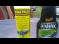 Meguiar's 3in1 cleaner wax vs lukat fix it paint cleaner