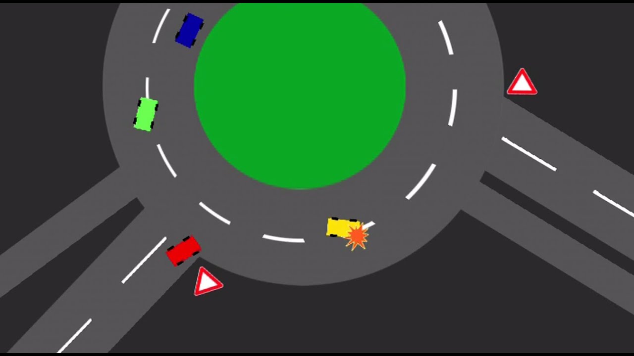 Braukšana apļveida krustojumos