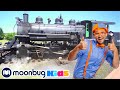 Блиппи изучает поезд | Moonbug Kids на Русском | Мультики на Русском