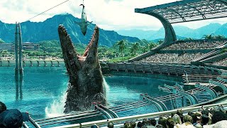 Mosasaurus Feeding Show Scene - Jurassic World (2015) Movie CLIP HD