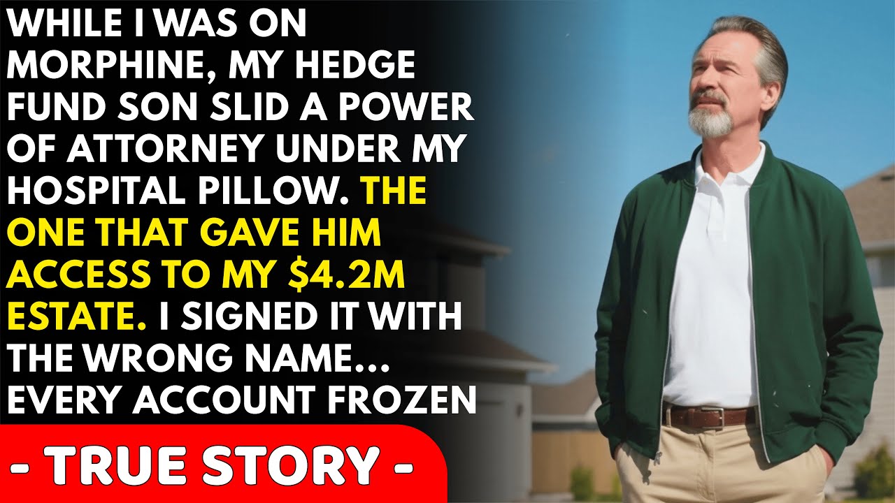 My Son Made Me Sign Papers on Morphine — A Week Later, Every Bank Account Was Frozen...