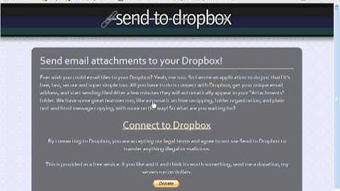 Configure SendtoDropbox