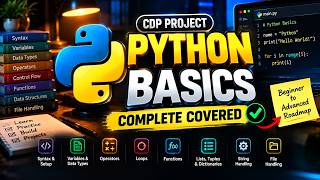 Python Complete Course | Lecture 1 | Python Basics for Beginners | CDP Project