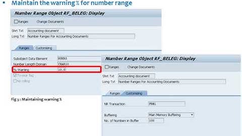 SAP FI Tips and Tricks Creating Alert Message Before Expiry of Number Range