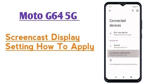Moto G64 5G || How To Use Screencast Feature