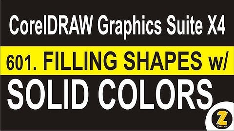 06 01  Filling Shapes with Solid Colors | CorelDRAW Graphics Suite X4 - WUZZZAPP