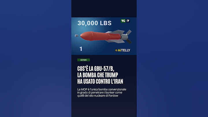 Cos’è la GBU-57/B, la bomba che Trump ha usato contro l'Iran